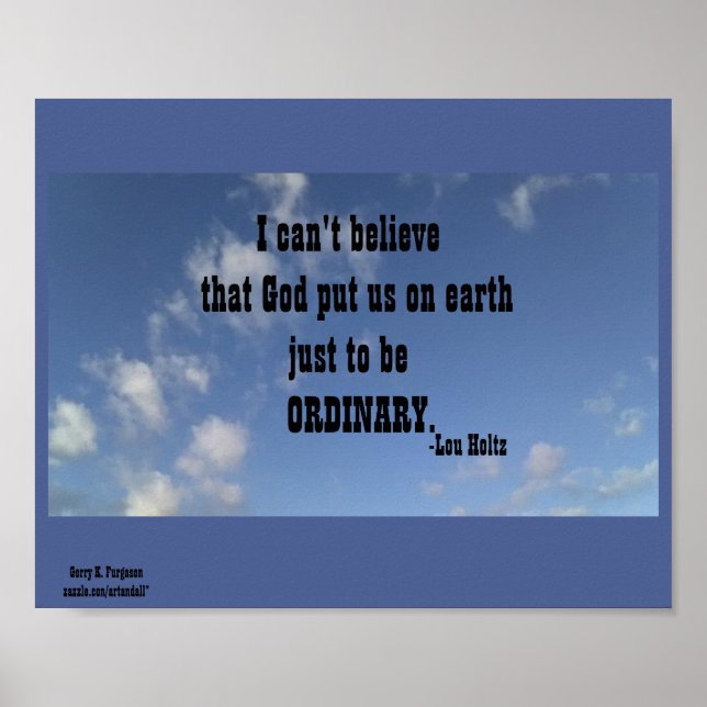 JAG TROR INTE LOU HOLTZ POSTER (Framsidan)