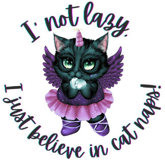 Jag tror inte på Cat Naps Typografi. T Shirt