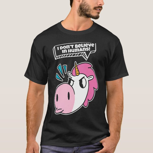 Jag tror inte på humanistisk majs t shirt (Framsida)