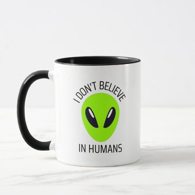 Jag tror inte på Humankaffe Mugg (Vänster)
