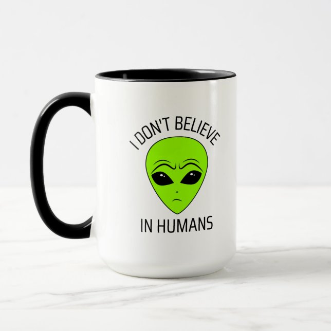 Jag tror inte på Humankaffe Mugg (Vänster)
