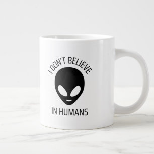 Jag tror inte på Humankaffe Mugg Jumbo Mugg