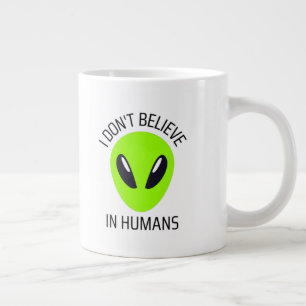 Jag tror inte på Humankaffe Mugg Jumbo Mugg