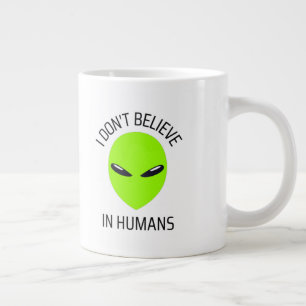 Jag tror inte på Humankaffe Mugg Jumbo Mugg