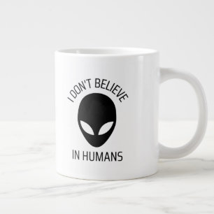 Jag tror inte på Humankaffe Mugg Jumbo Mugg