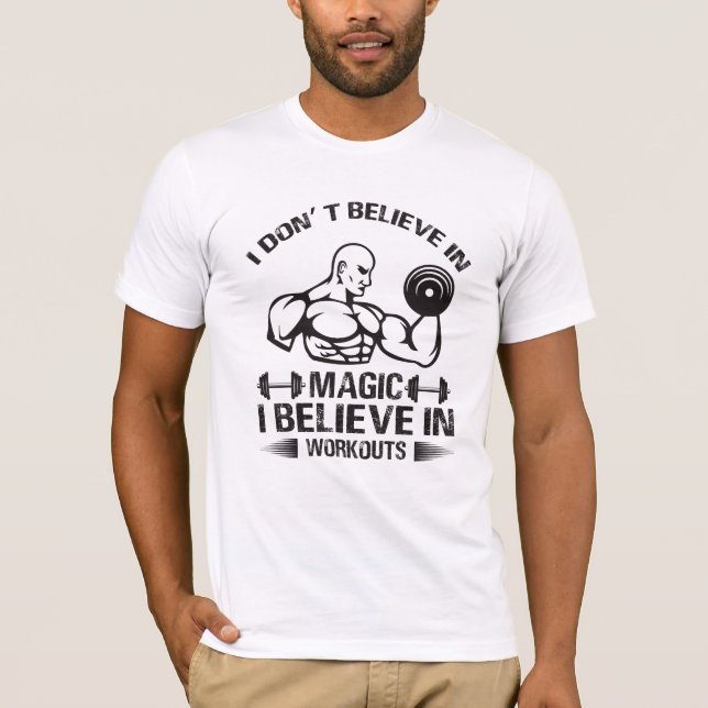 Jag tror inte på magi t shirt (Framsida)