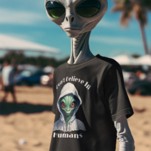 Jag tror inte på människan Alien T Shirt