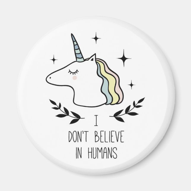 Jag tror inte på människor magnet (Framsidan)