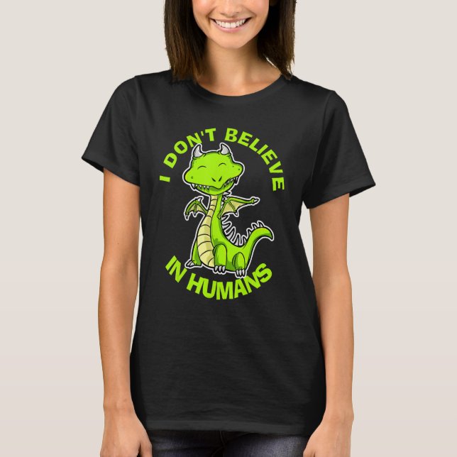 Jag tror inte på människor, mytiska kräkningar, dr t shirt (Framsida)