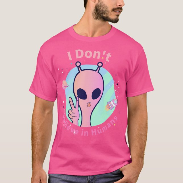 Jag tror inte på människor t shirt (Framsida)