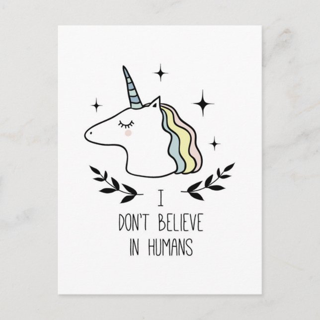 Jag tror inte på människor vykort (Framsida)