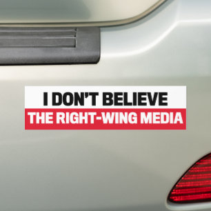 Jag tror inte på mediaantirepublikanerna bildekal