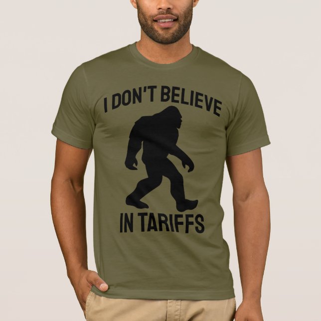 Jag tror inte på taxor - Lustigt Bigfoot T Shirt (Framsida)