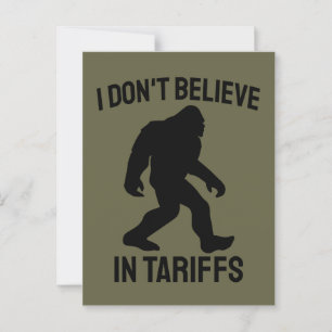Jag tror inte på taxor - Lustigt Bigfoot Vykort