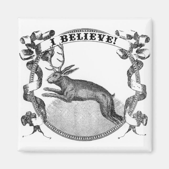 Jag tror (Jackalope) Magnet (Framsidan)