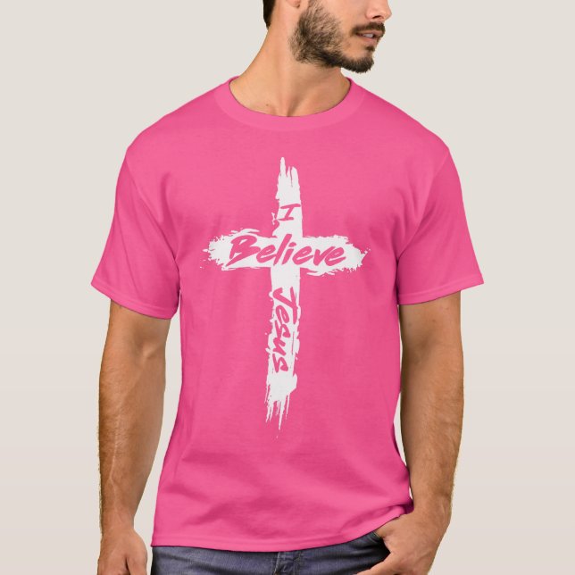 Jag tror Jesus Christian Kor Yahweh och T Shirt (Framsida)