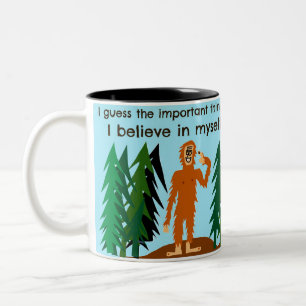 Jag tror kaffemuggen Två-Tonad mugg