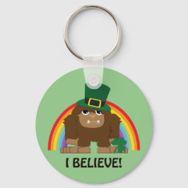 Jag tror! Leprechaun Bigfoot Nyckelring