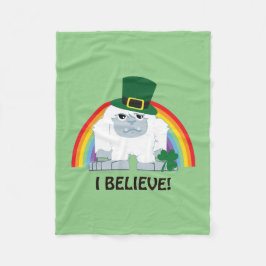 Jag tror! Leprechaun Yeti Fleecefilt
