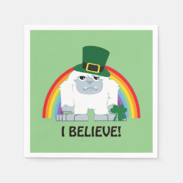 Jag tror! Leprechaun Yeti Pappersservett