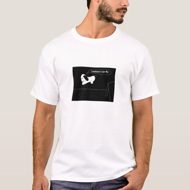 Jag tror mig kan flyga tee shirt (Framsida)