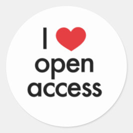 Jag tror OA Sticker Runt Klistermärke