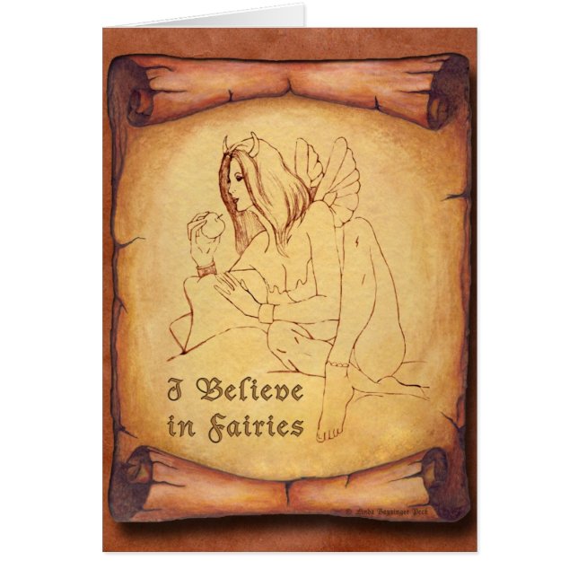 Jag tror på Älvor Hälsningskort (Framsidan)