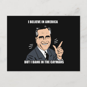 Jag tror på america men jag bankar i caymans vykort