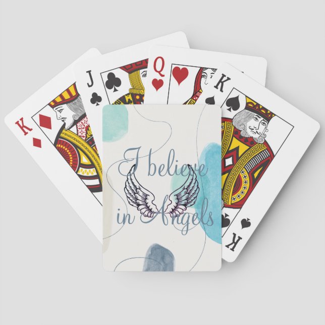 Jag tror på Änglar Abstrakt tillbaka Casinokort (Baksidan)