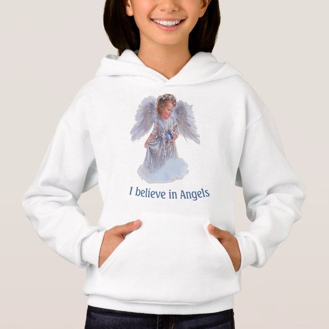 Jag tror på Änglar T Shirt (Framsida)