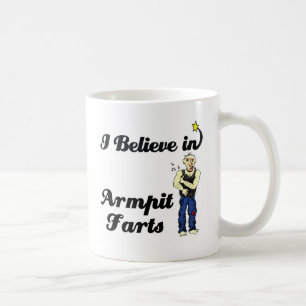 Jag tror på armbågsbiljetter kaffemugg
