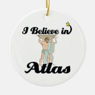 Jag tror på Atlas Julgransprydnad Keramik