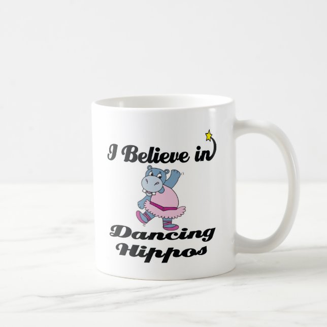 Jag tror på att dansa hippos kaffemugg (Höger)