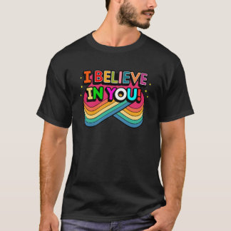 Jag tror på att du utformar motivation t shirt