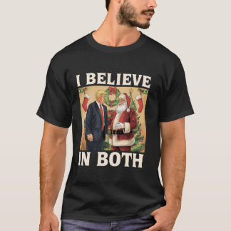 Jag tror på både Trump och Santa Funny Pro Trump T Shirt
