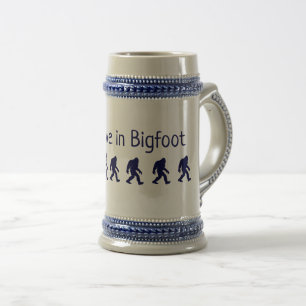 Jag tror på Bigfoot Beer Stein Sejdel