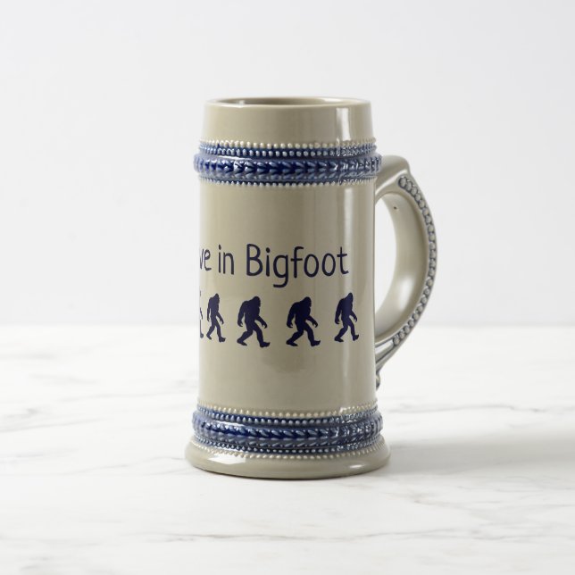 Jag tror på Bigfoot Beer Stein Sejdel (Framsida höger)