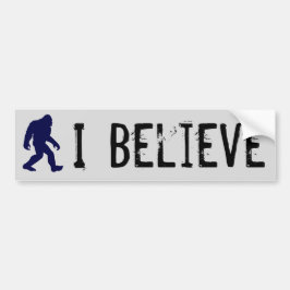 Jag tror på Bigfoot Bumper Sticker Bildekal