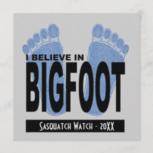 Jag tror på Bigfoot Inbjudningar
