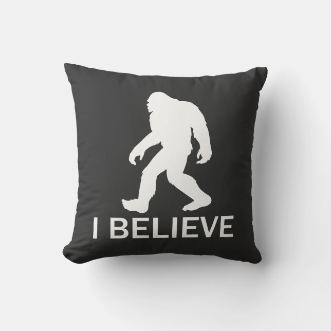 Jag tror på Bigfoot Kudde (Framsida)