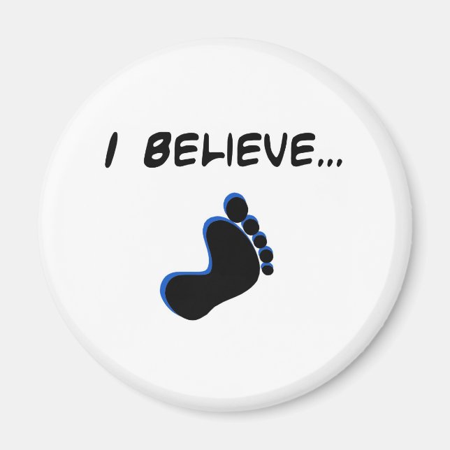 Jag tror på Bigfoot Magnet (Framsidan)