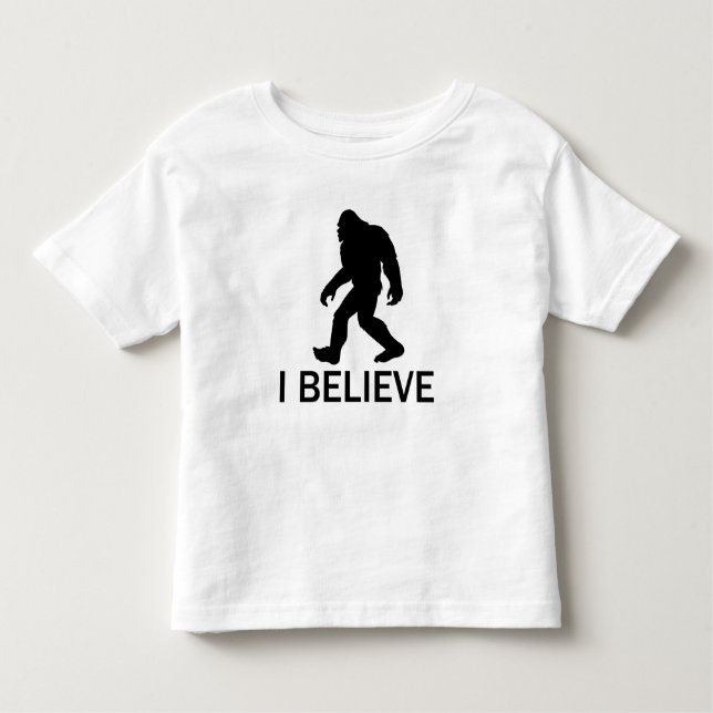 Jag tror på Bigfoot T Shirt (Framsida)