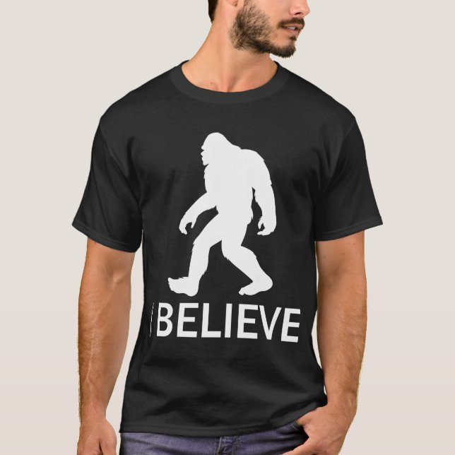 Jag tror på Bigfoot T Shirt (Framsida)