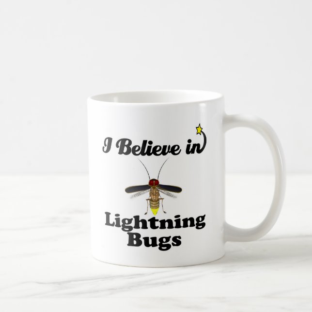 Jag tror på blixten kryp kaffemugg (Höger)