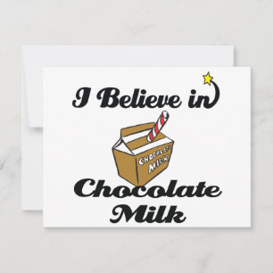 Jag tror på choklad mjölk
