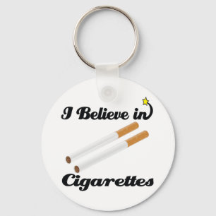 Jag tror på cigaretter nyckelring