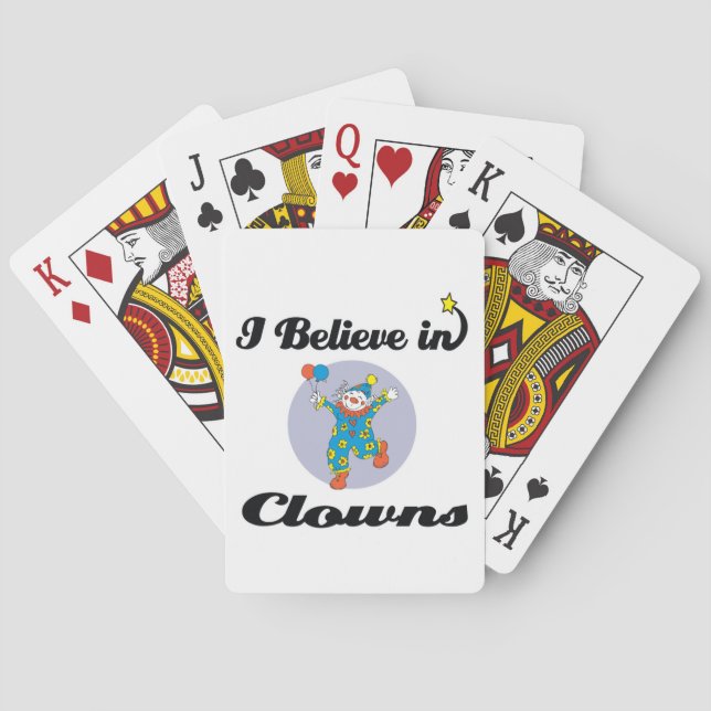 Jag tror på clowner casinokort (Baksidan)