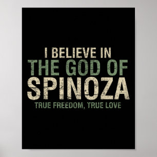 Jag tror på Coolan Spinoza Philosopher Q Poster