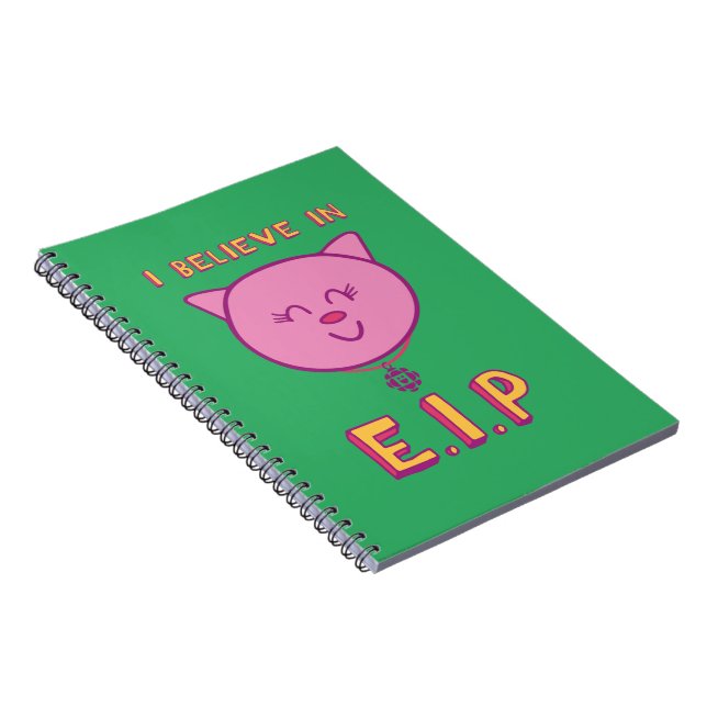 Jag tror på den bärbara datorn E.I.P Anteckningsbok (Högra Sidan)