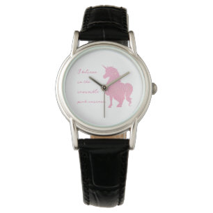 Jag tror på den osynliga rosa encorn. armbandsur